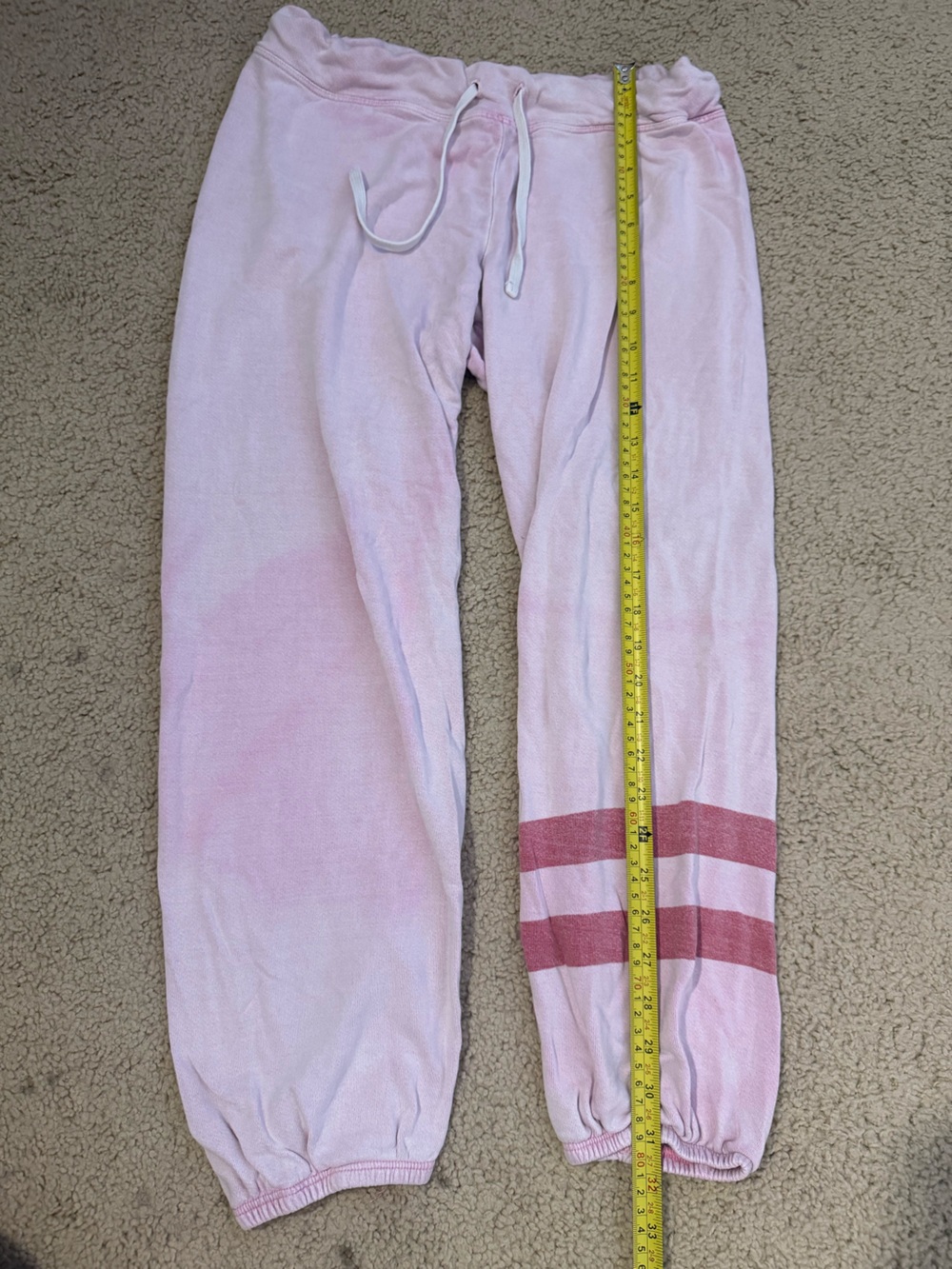 Sundry Pink Tie Dye Jogger Sweatpants Women’s Size 1 Made in USA - Picture 5 of 6